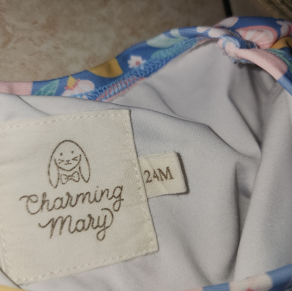 Charming Mary Rashguard Swim Set- Citrus Splash - Picture 5 of 6